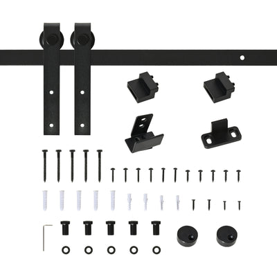 200 CM Rail porte coulissante quincaillerie de rail pour porte de grange simple en acier acier au carbone