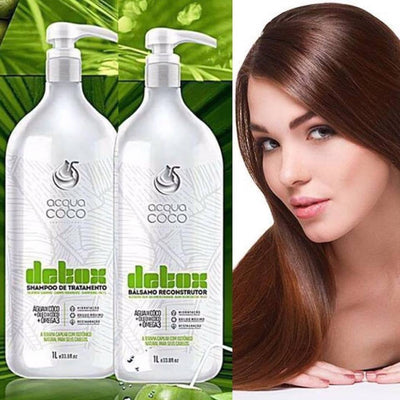 Grand kit soin traitant - 1 litre (2 pc : Shampoing + Soin Botox Balsamo)