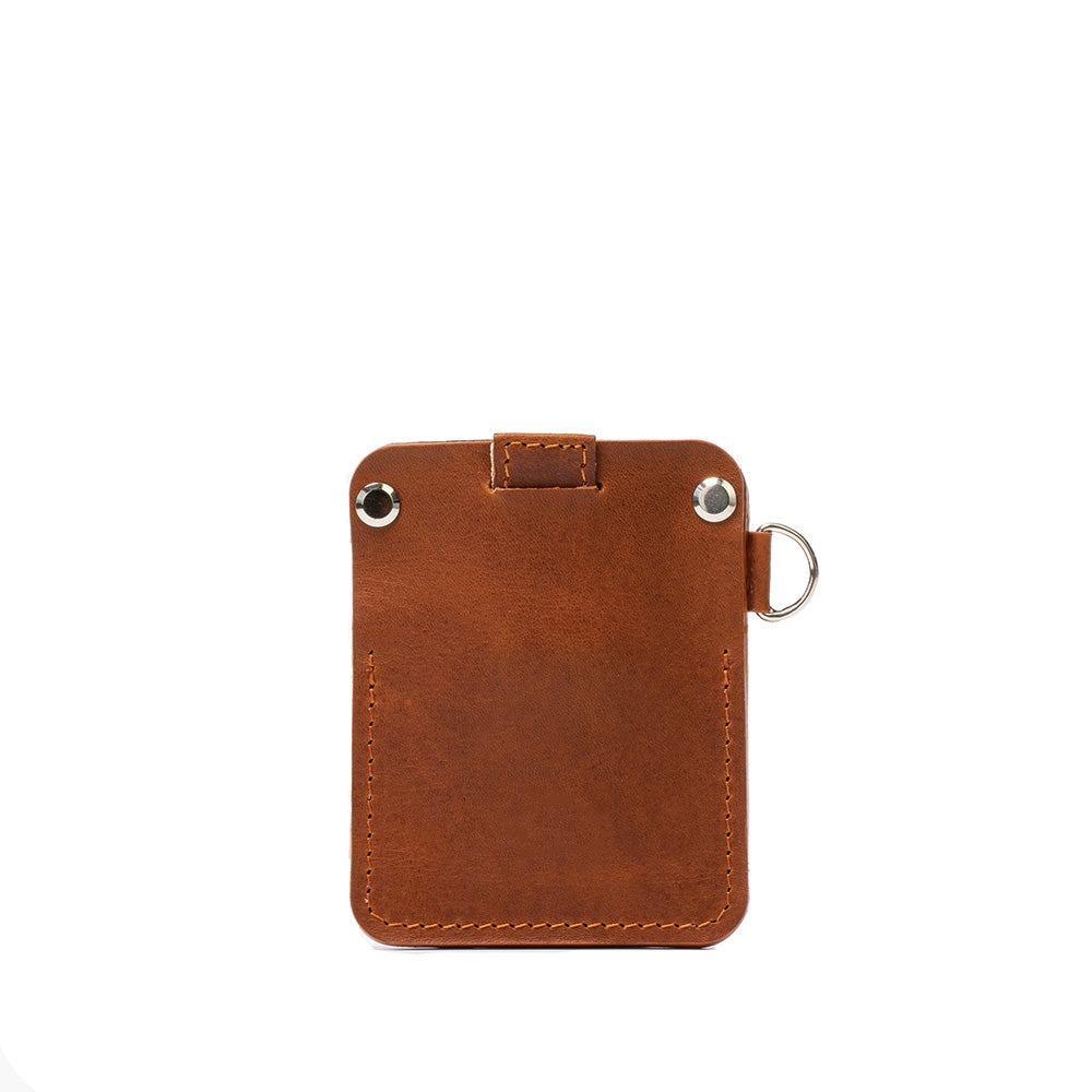 Leather Wallet for AirTag with D-ring