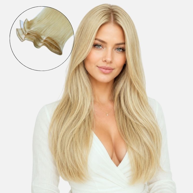 Ash Light Blonde (9C) Genius Weft Hair Extensions (50g - 100g)