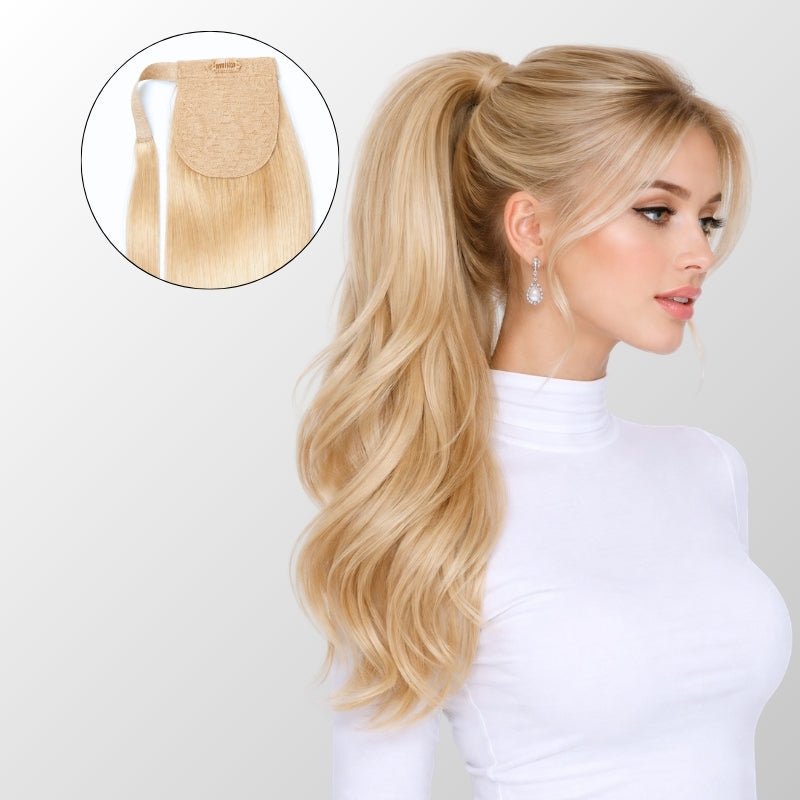 Ash Light Blonde (9C) Ponytail Hair Extensions (100g-120g)