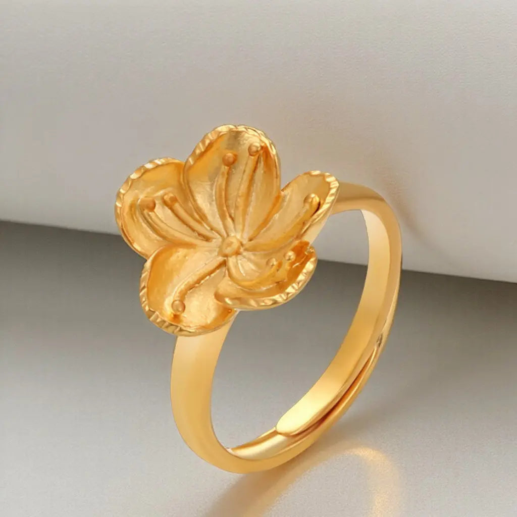LIRIS Ring Plaquée Or 24K