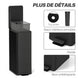Poubelle de Cuisine 20L en Acier Inoxydable, Couvercle à Fermeture Douce, Compacte avec Seau Intérieur Amovible, Noir Aosom