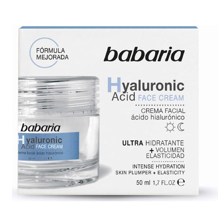 Babaria - Crème Visage Ultra-Hydratante à l'Acide Hyaluronique