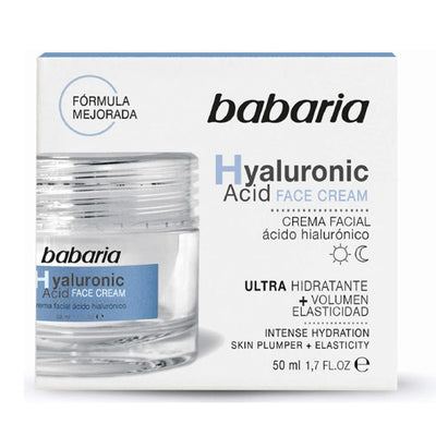 Babaria - Crème Visage Ultra-Hydratante à l'Acide Hyaluronique