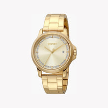 Esprit Women's Gold Stainless Steel Watch, Champagne Dial | Es1l203m0035
