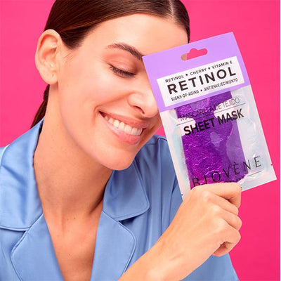 BIOVENE - Sheet Mask Rétinol Anti-Âge Cerise et Vitamine E