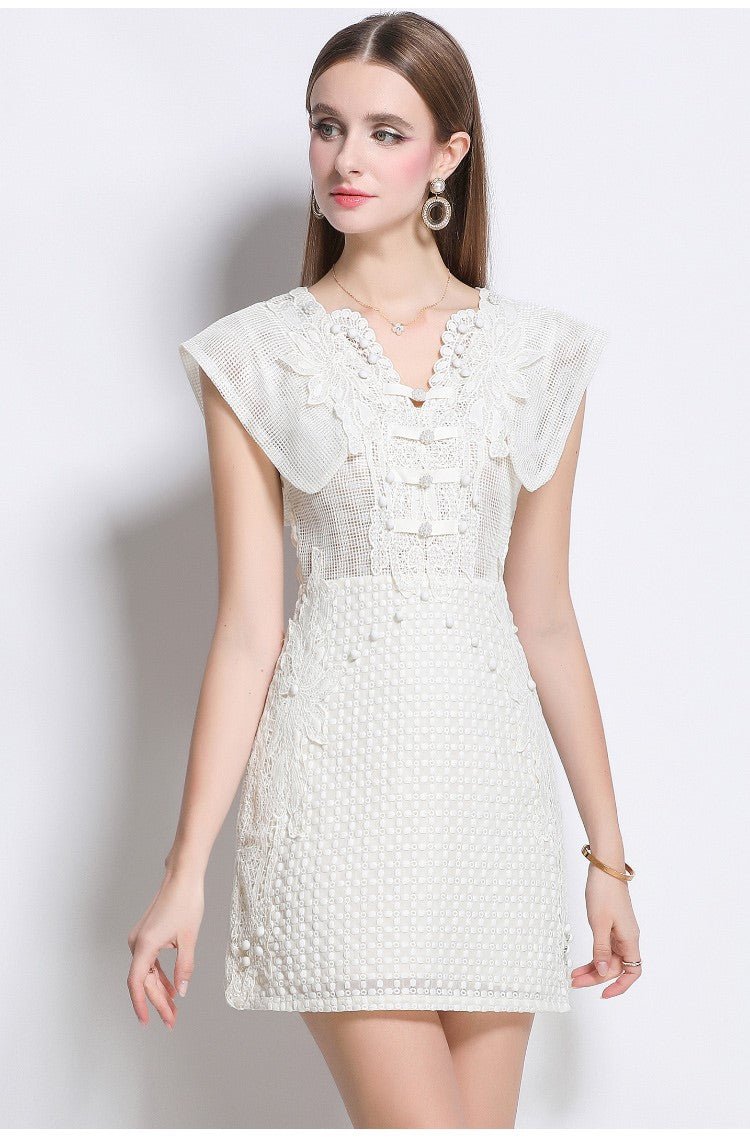 Blanche Romantic Cap Sleeve Lightweight Dress
