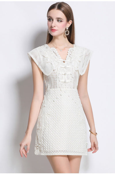 Blanche Romantic Cap Sleeve Lightweight Dress