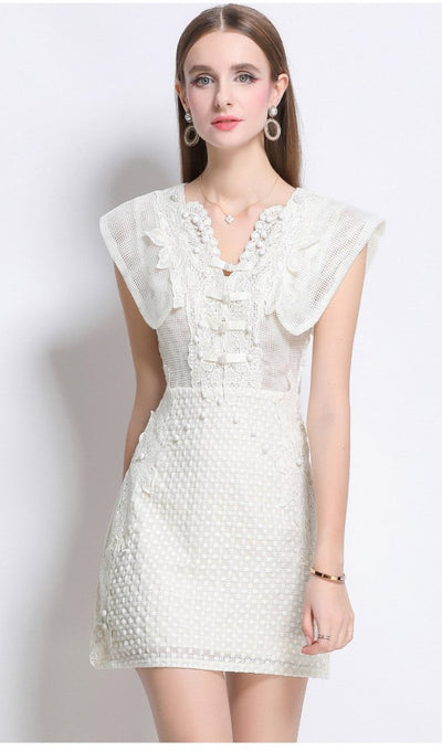 Blanche Romantic Cap Sleeve Lightweight Dress