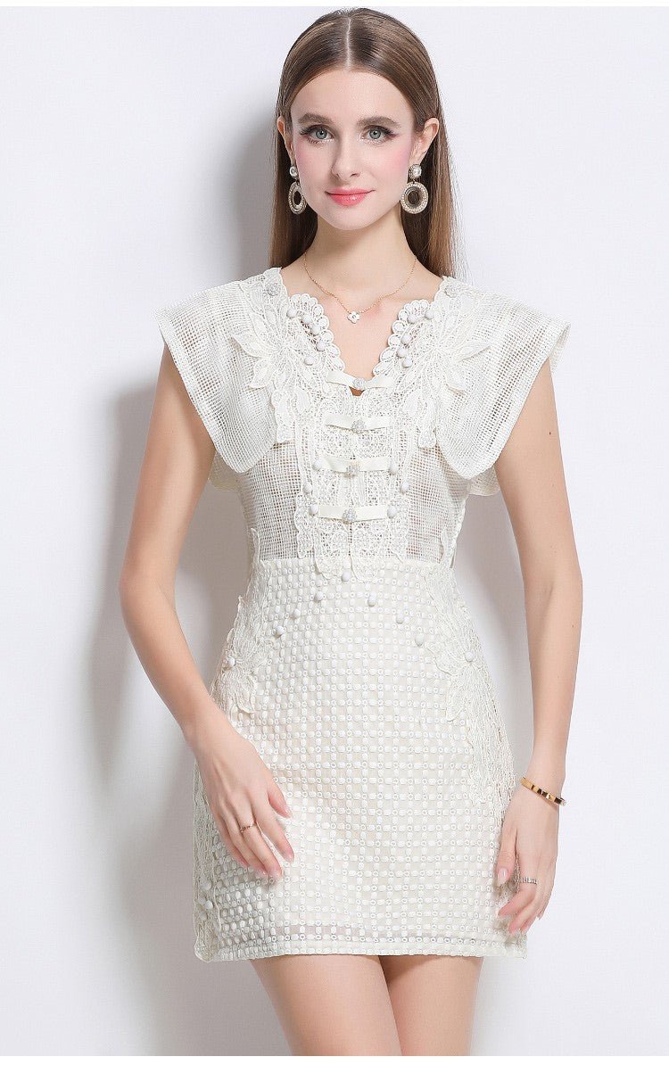 Blanche Romantic Cap Sleeve Lightweight Dress