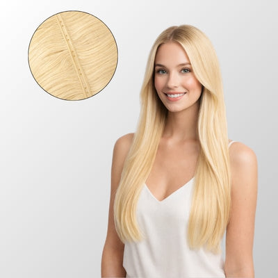 Bleach Blonde (613) Butterfly Weft Hair Extensions (100g-150g)