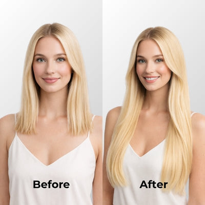 Bleach Blonde (613) Butterfly Weft Hair Extensions (100g-150g)