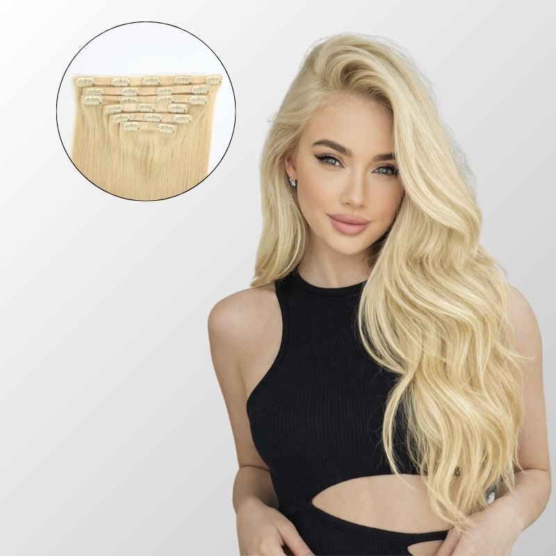 Bleach Blonde (613) Seamless Clip-In (100g-130g-160g)