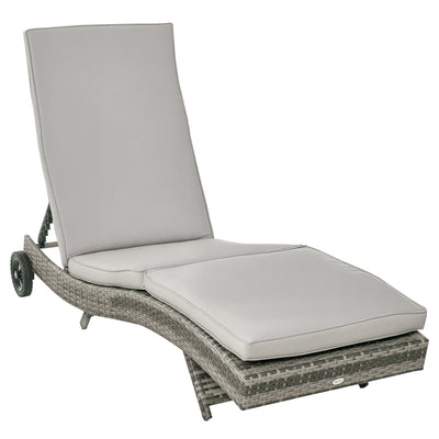 Bain de soleil transat - dossier inclinable 5 positions roulettes - matelas déhoussable inclus - résine
