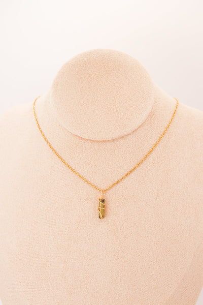 Pendentif | Mini piliers en Jade "Fleurs de prunier"