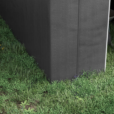 Abri de jardin tente de rangement extérieur abri de vélo garage pour vélo bâche en PE métal 2,4 x 1,8 x 1,9 m gris foncé