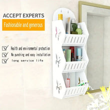 Vinyl Hanging Bathroom Storage Rack - Shelf Butterfly Large