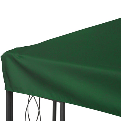Toile de rechange pour pavillon tonnelle tente 3 x 4 m polyester haute densité 180 g/m² vert