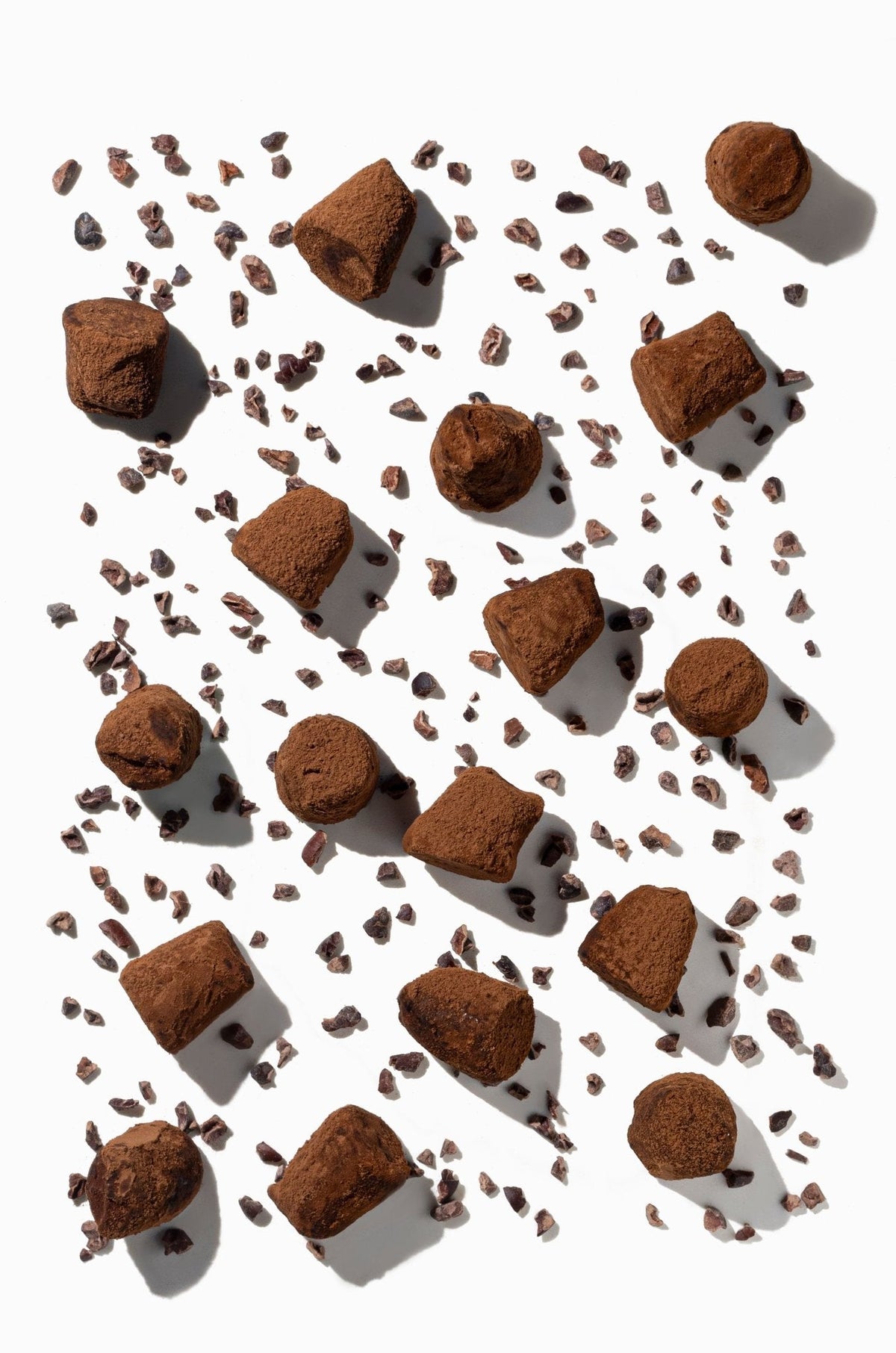 Cacao nibs chocolate truffles - bulk