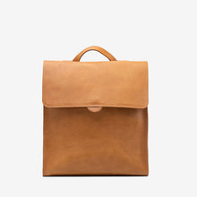 Leather backpack - Fibonacci (Camel)