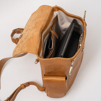Leather backpack - Chatelet (Brown)