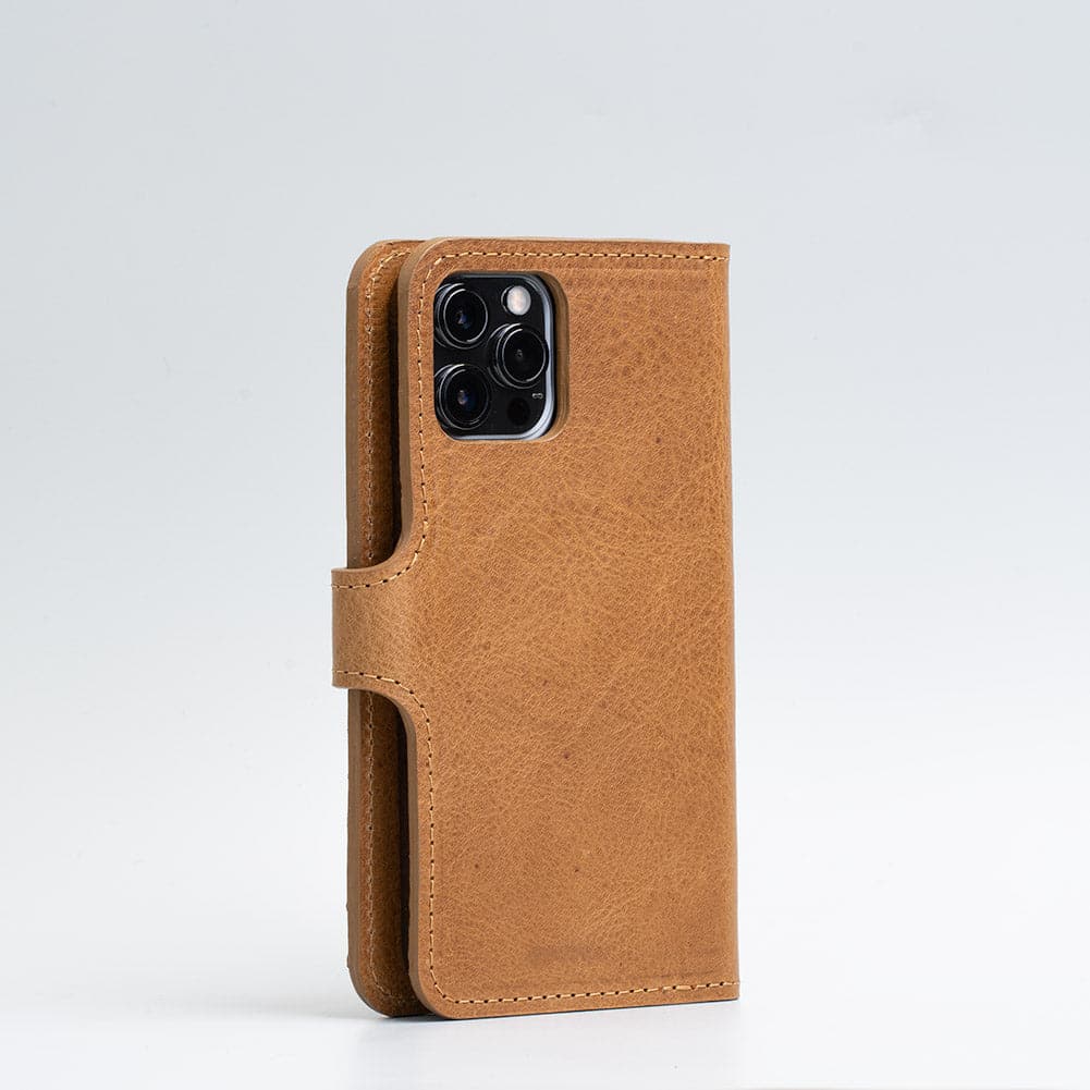 Full-Grain Leather Folio Case Wallet for iPhone 12/13 Series with MagSafe - Classic 4.0
