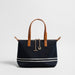 Canvas Leather Trim Mini Tote – Convertible Crossbody Bag Cilela