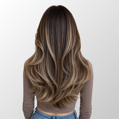 Caramel Blonde Balayage (1A/1A+3Q+9C) Classic Clip-In Hair Extensions (120g-140g)