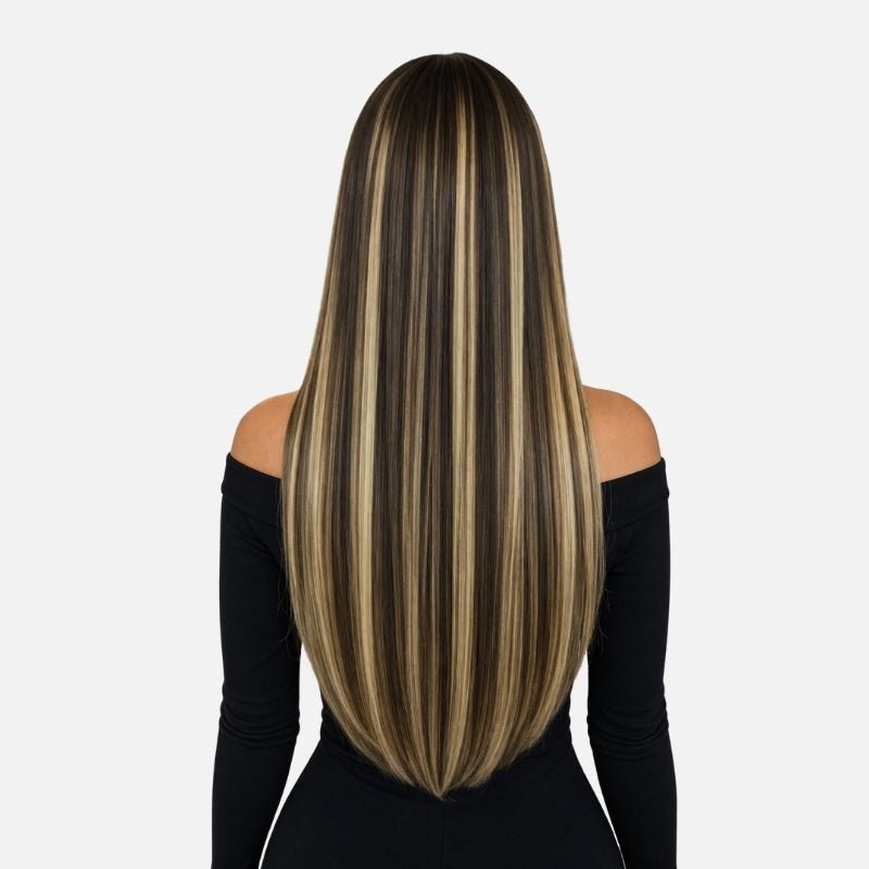 Caramel Blonde Balayage (1A/1A+3Q+9C) Full Clip-In Hair Extensions (180g-220g)