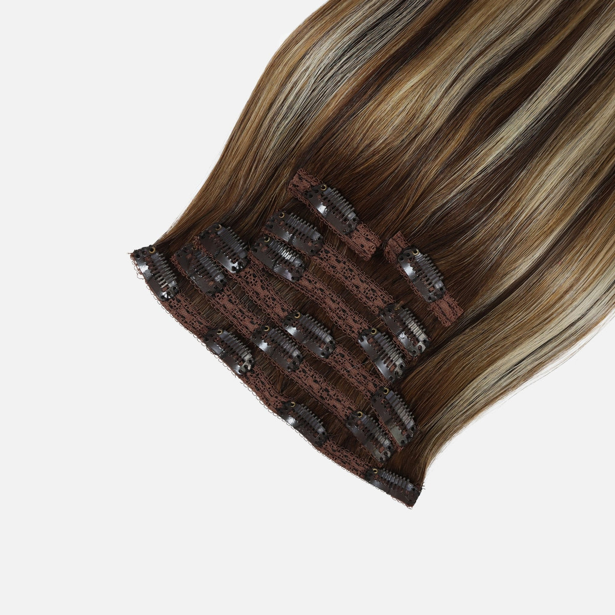 Caramel Blonde Balayage (1A/1A+3Q+9C) Classic Clip-In Hair Extensions (120g-140g)