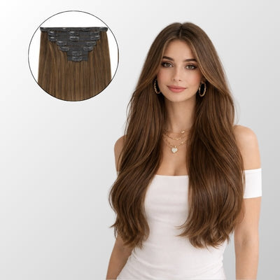 Chocolate Brown (2Q) Classic Clip-In Hair Extensions (150g-170g)