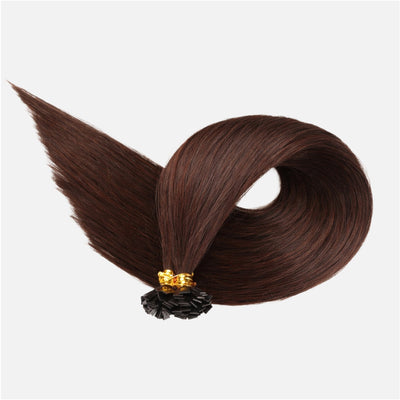 Chocolate Brown (2Q) Flat Tip Hair Extensions (50g - 100g)