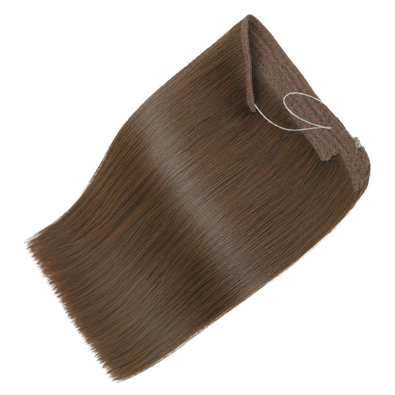 Chocolate Brown (2Q) Halo Hair Extensions (100g-120g)