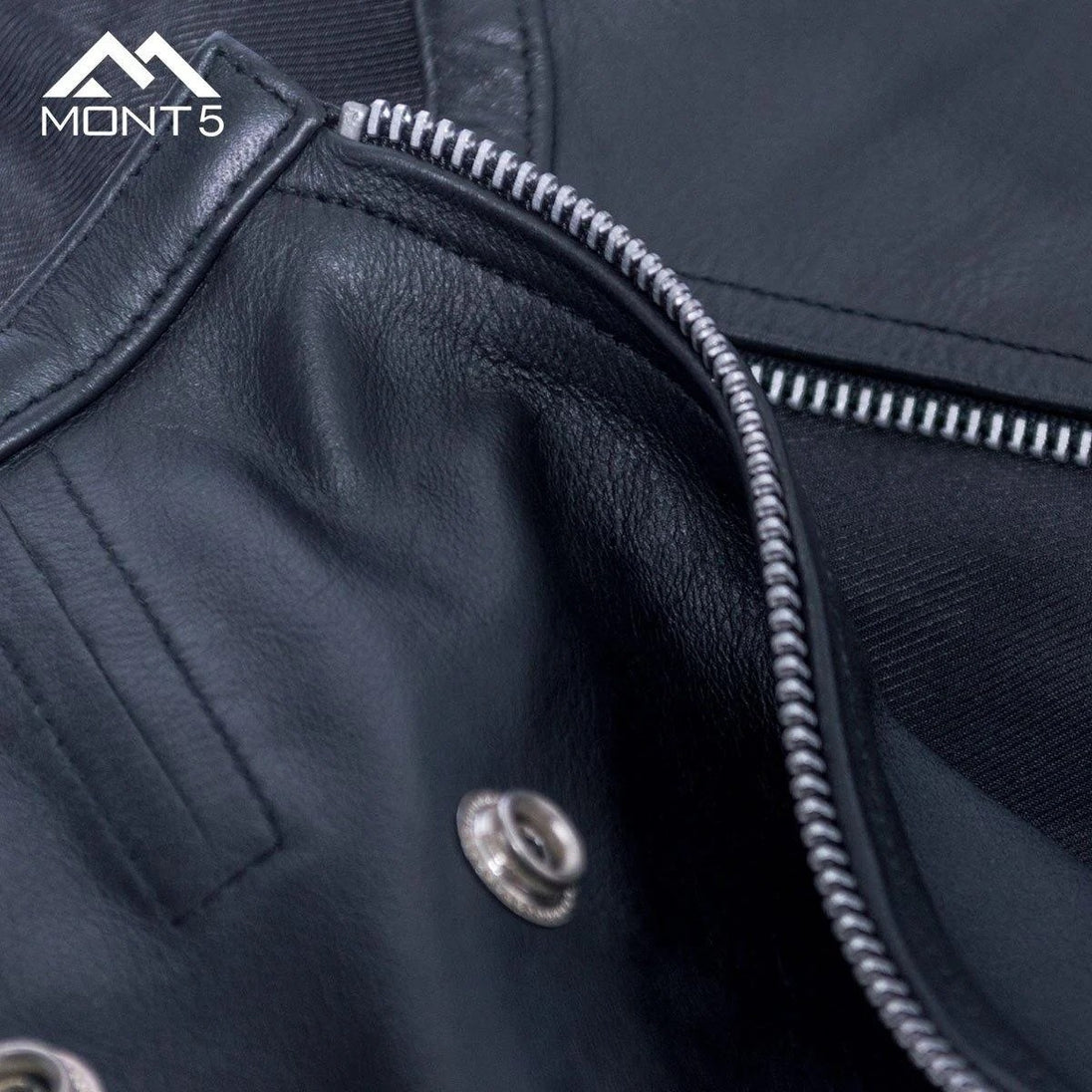 MONT5  Karakoram Perfect Fit Men Leather Jacket Gear Hikes