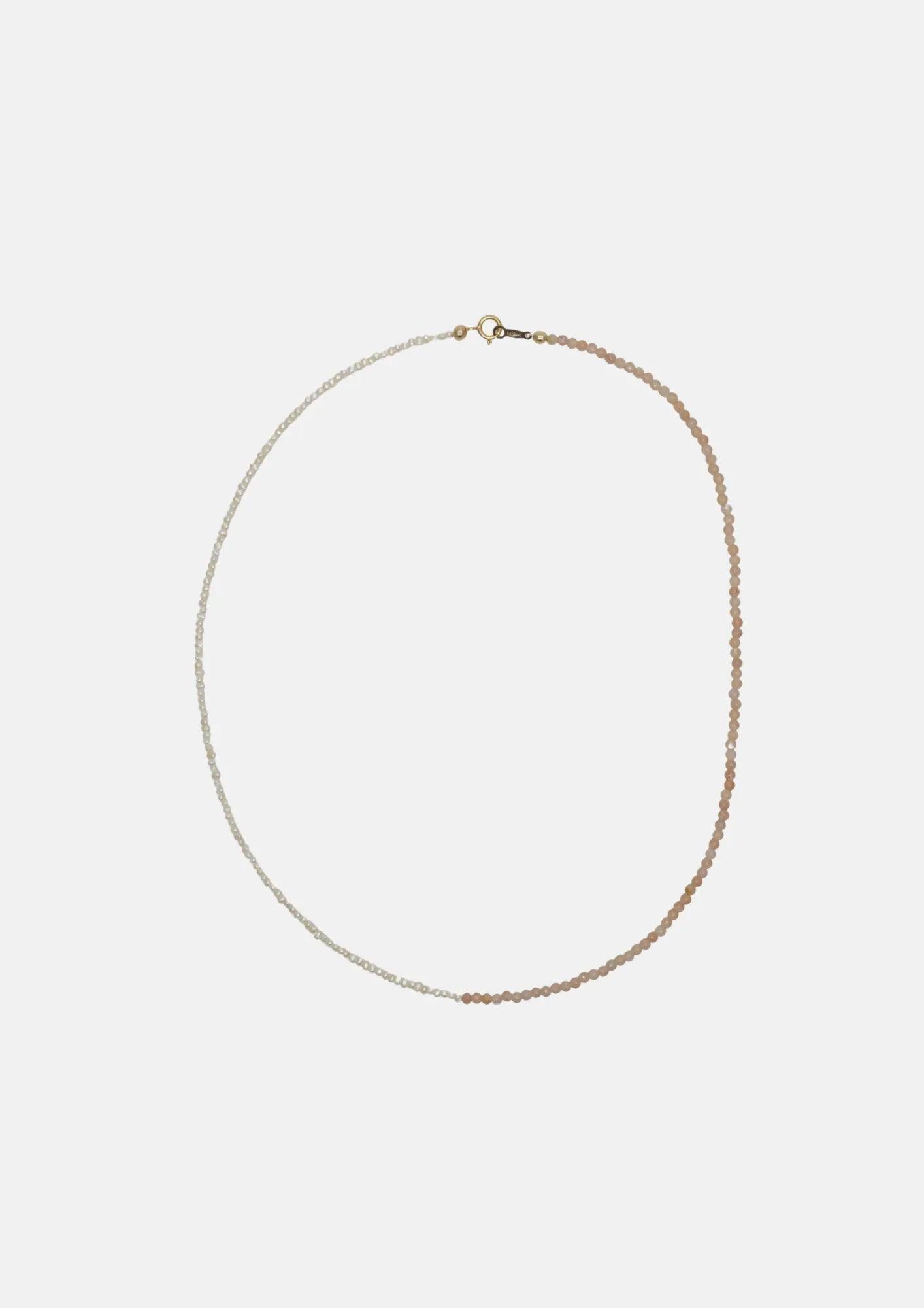 Collier Emmie bi-matière en perles