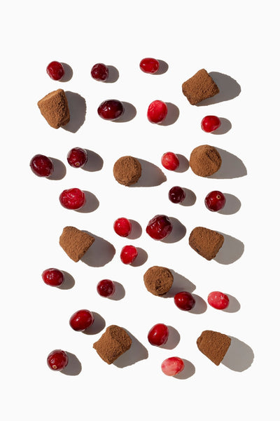 Cranberry chocolate truffles - bulk