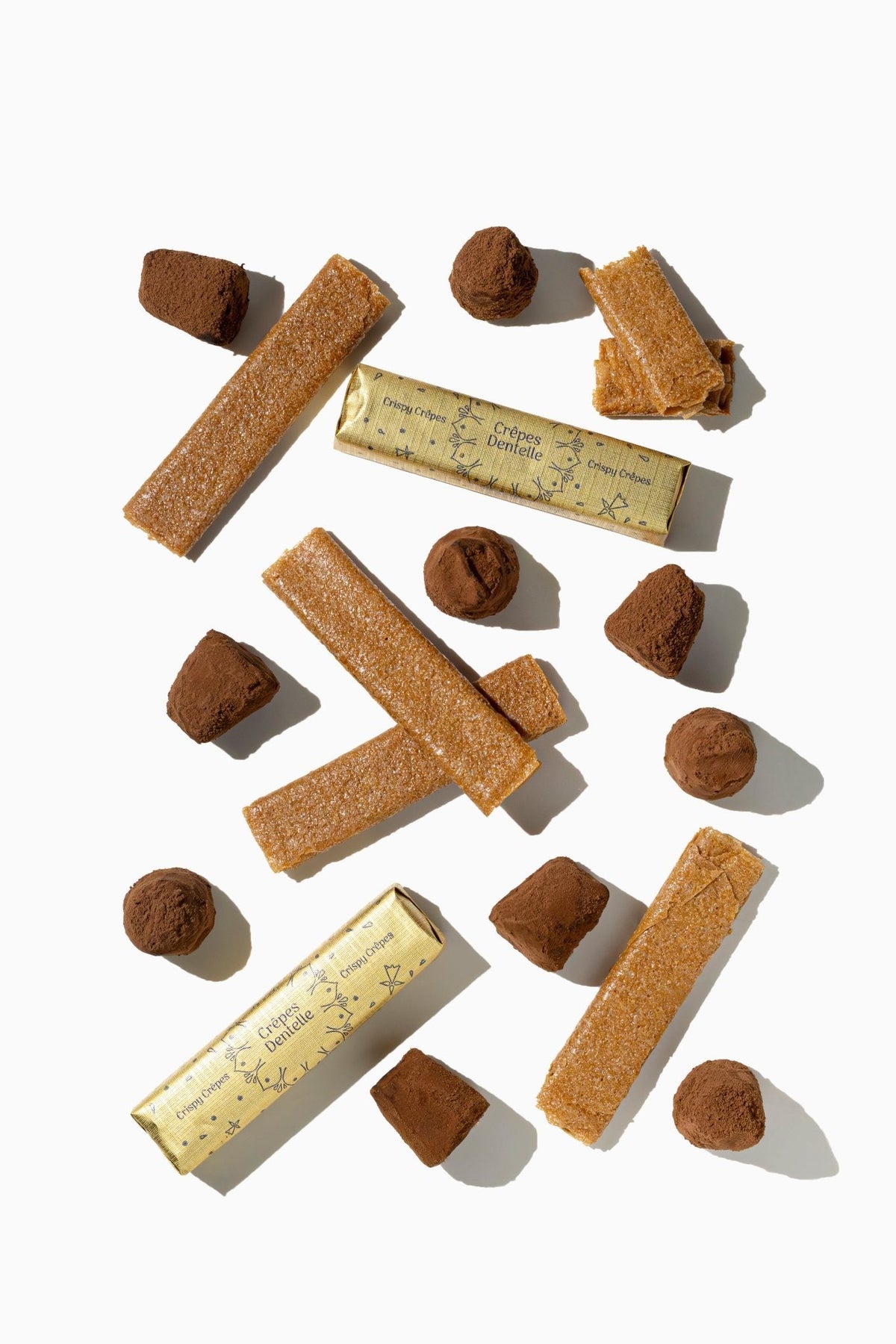 Crispy Crepe Dentelle Chocolate Truffles - bulk