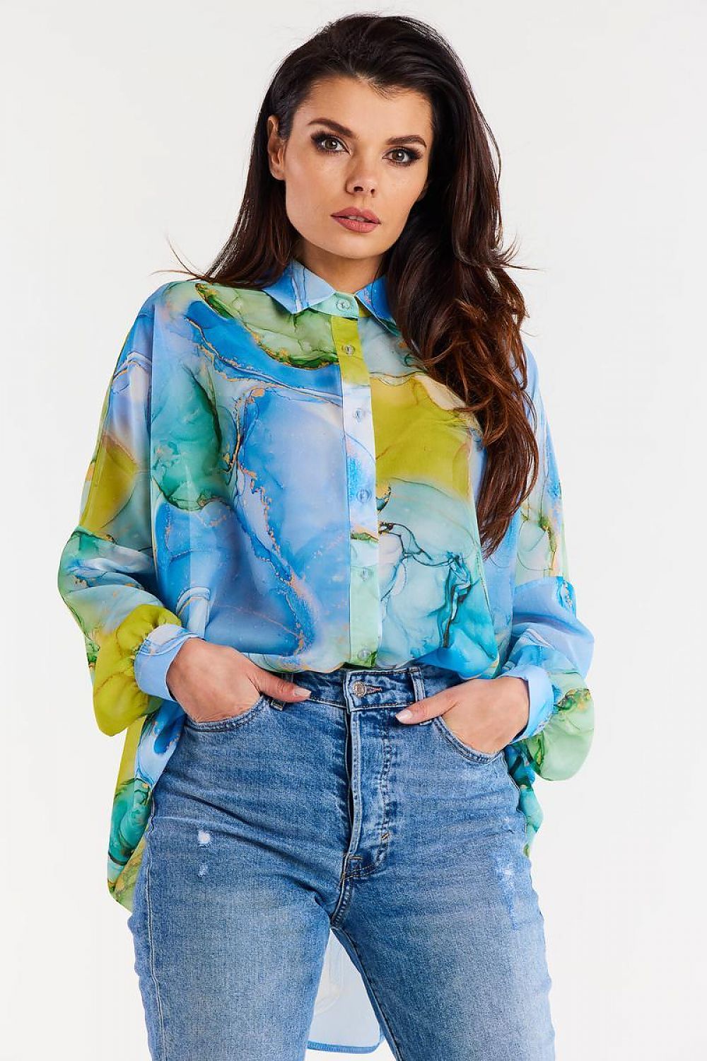 Chemise manche longue model 196617 awama