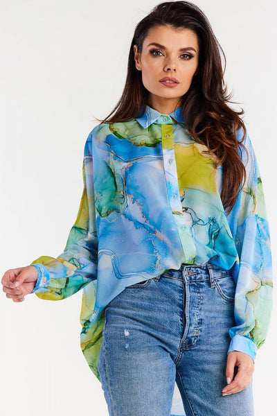  Chemise manche longue model 196618 awama 