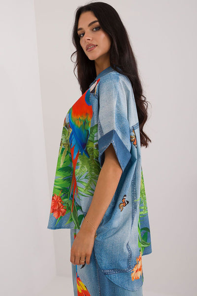  Chemise manche courte model 198371 Italy Moda 