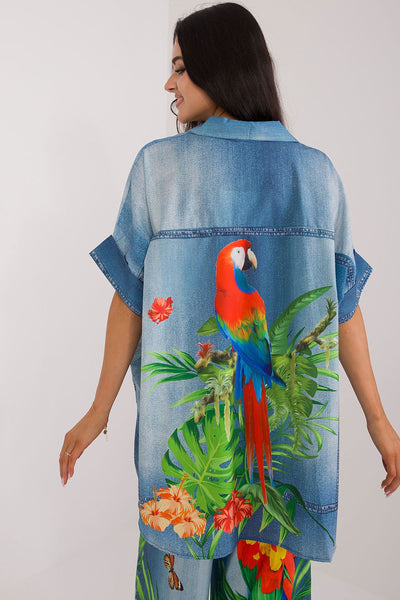  Chemise manche courte model 198371 Italy Moda 