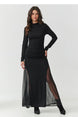  Robe longue model 218109 Makadamia 