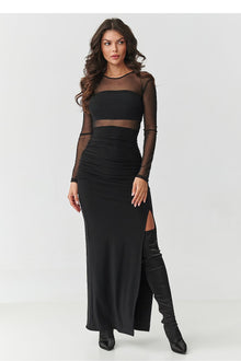  Robe longue model 218306 Makadamia 