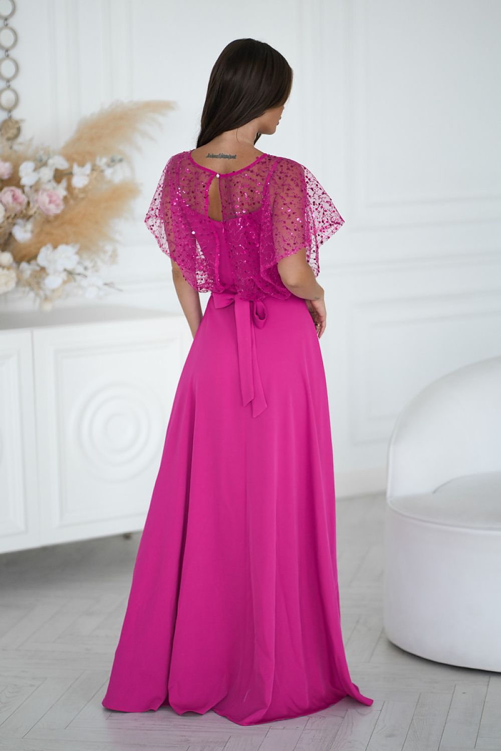 Robe longue model 219685 Bicotone