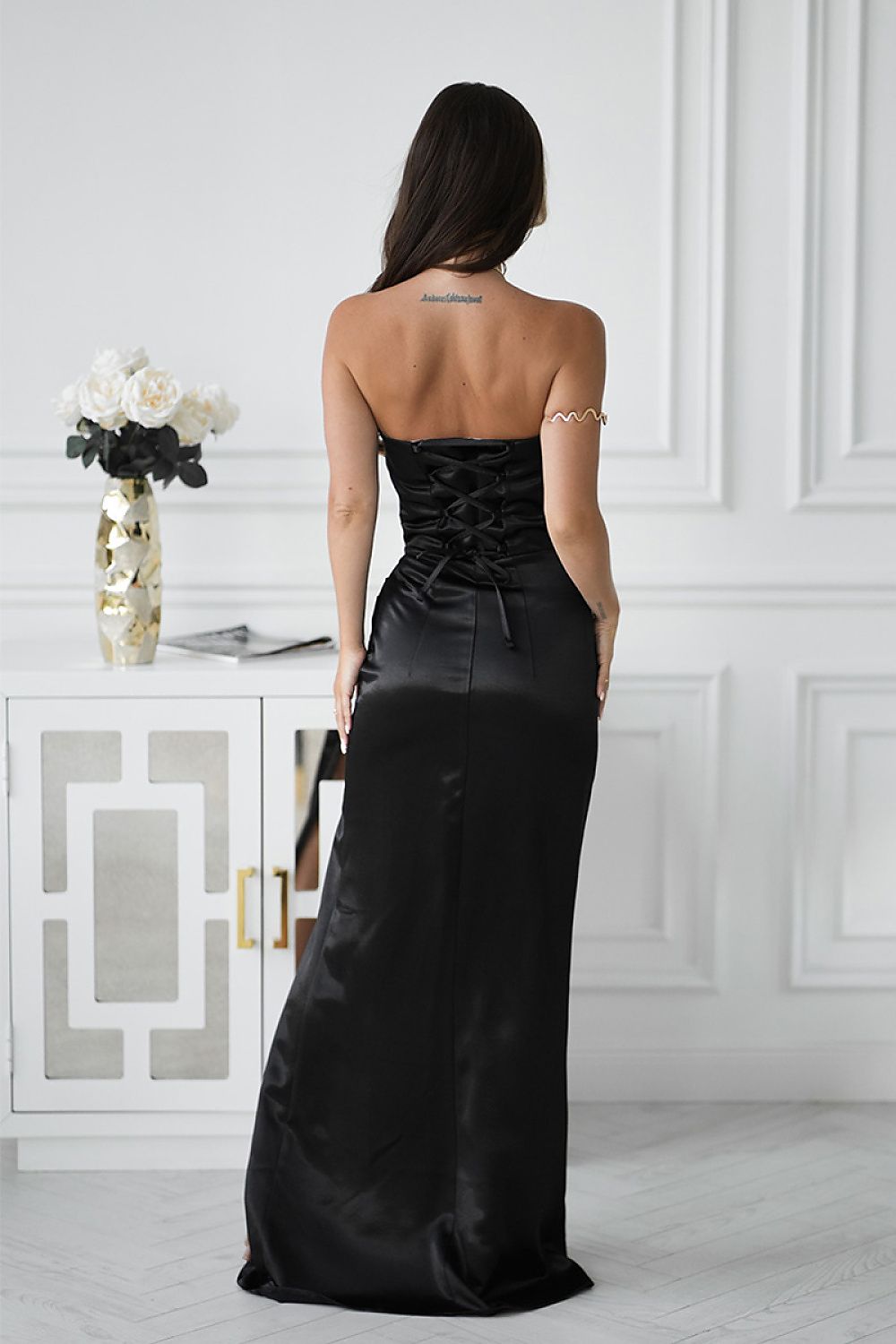 Robe longue model 219708 Bicotone