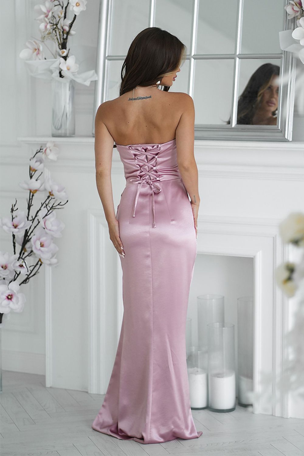 Robe longue model 219708 Bicotone
