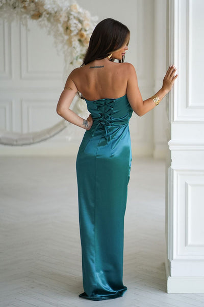  Robe longue model 219712 Bicotone 