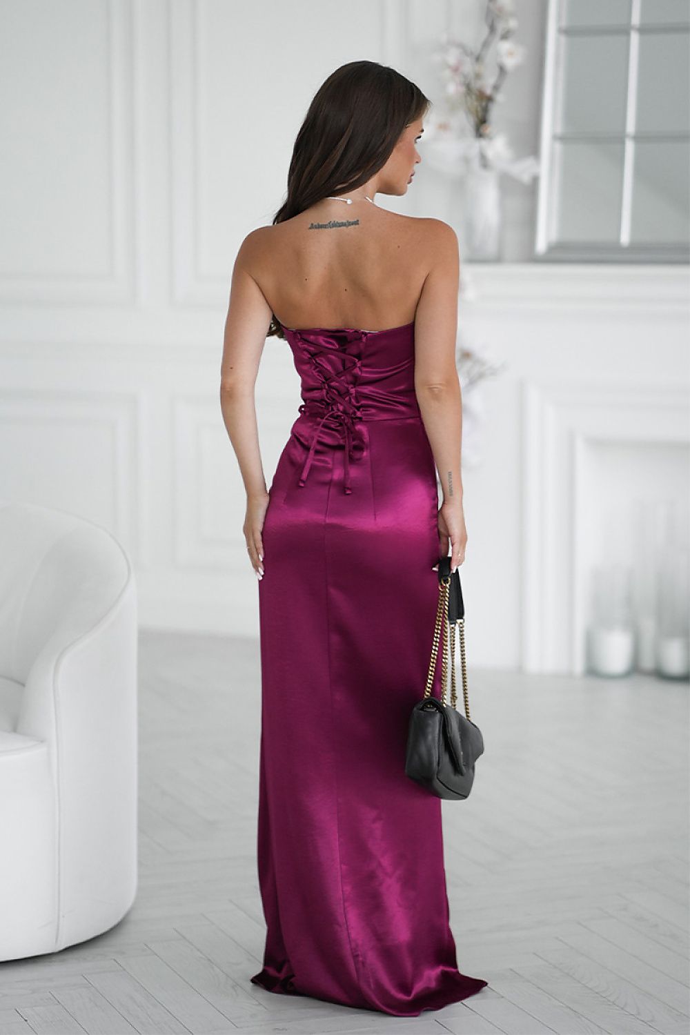 Robe longue model 219708 Bicotone