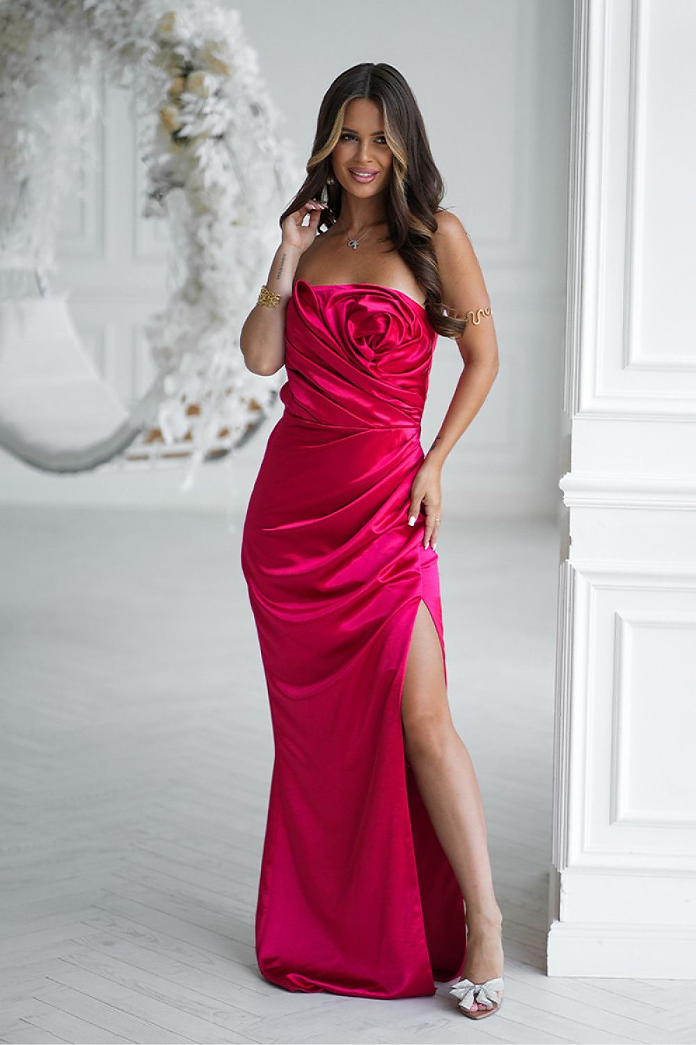 Robe longue model 219708 Bicotone